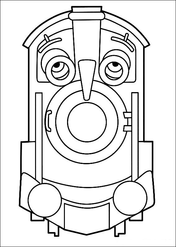 Plansa de colorat cu Tren 28 21